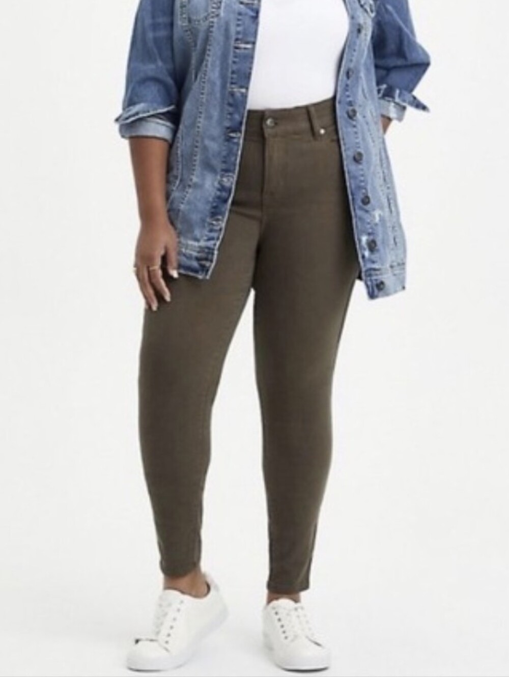 Torrid Olive Green Skinny Jeans Size 12